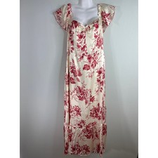Reformation Sianna Silk Dress In Paris Floral Statin Prarie Sz. 10 NWT