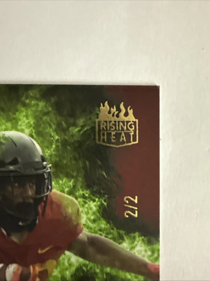 2022 Wild Card Matte Breece Hall RC Green Flames Nat’l Atlantic City 2/2 RHN-3 - Image 2 of 4