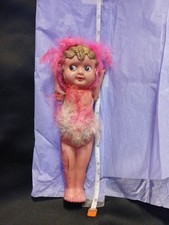 Vintage/Antique 1940's Strung Arms Celluloid Feathers Doll Occupied Japan Toy