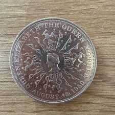 &pound;5 Coin 1980 Queen Mother 80th Birthday 4th August Commemorative Coin