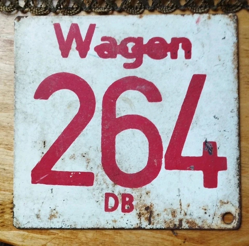 DB Wagennummern-Schild 264
