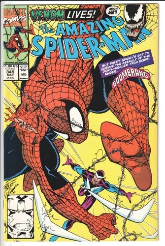 Amazing Spider-Man #345 Cletus Kasady Carnage 1991 NM 9.4