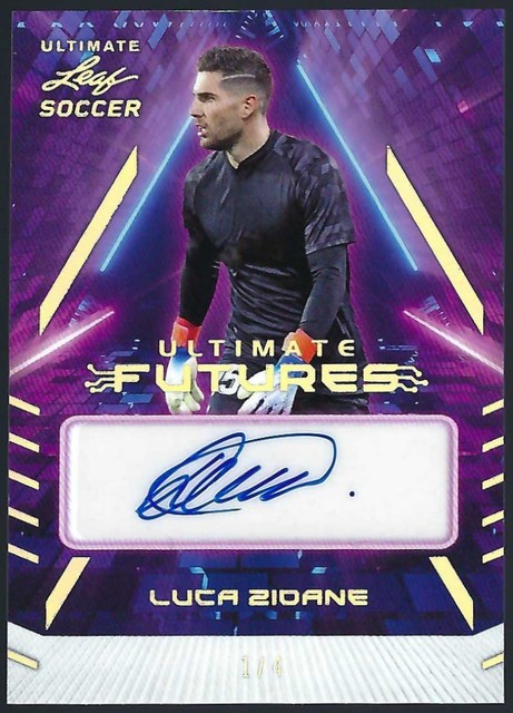 Luca Zidane 2022 Leaf Ultimate Soccer Futures Autograph 1/4 Auto Rookie