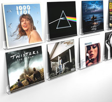 Vinyl Record Wall Mount Shelves, 12 inch Vinyl Holder, 8 Pack