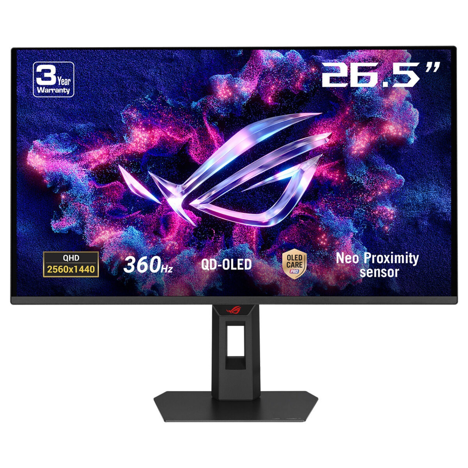Asus Neri Monitor Rog Strix Oled Xg27aqdng 26.5" Quad Hd 360Hz Qd-Oled 0,3Ms - Immagine 2