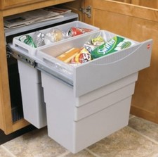 500mm Easy Cargo Waste Bin Hailo 3668501 49L Hinged Double Containers 50270522