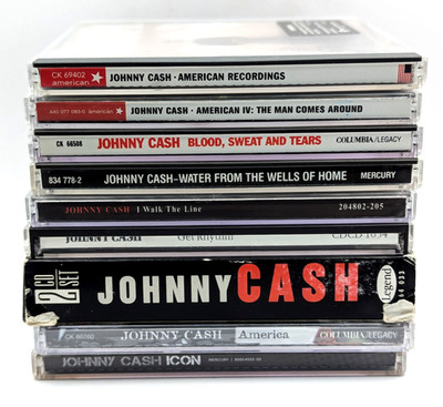 Johnny Cash CD Lot American Man IV Get Rhythm America Live I Walk The Line Icon