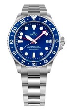 Ratio FreeDiver GMT Blue Dial Automatic Diver's 200M Men's Watch RTF053