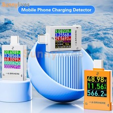 Digital DC Voltage Ammeter Power Meter Cell Phone Charging Tester Multimeter 12A