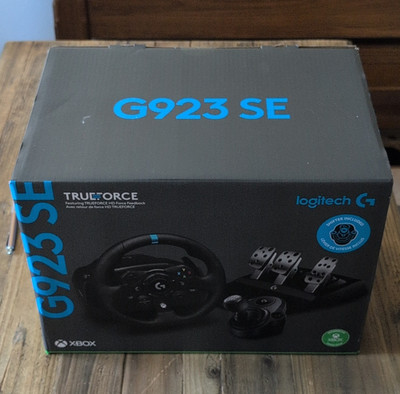Logitech G G923 SE TRUEFORCE Racing Wheel & Pedals for Xbox and PC, Black