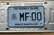 LICENSE PLATE PLATES sample motorcycle Saint Maarten