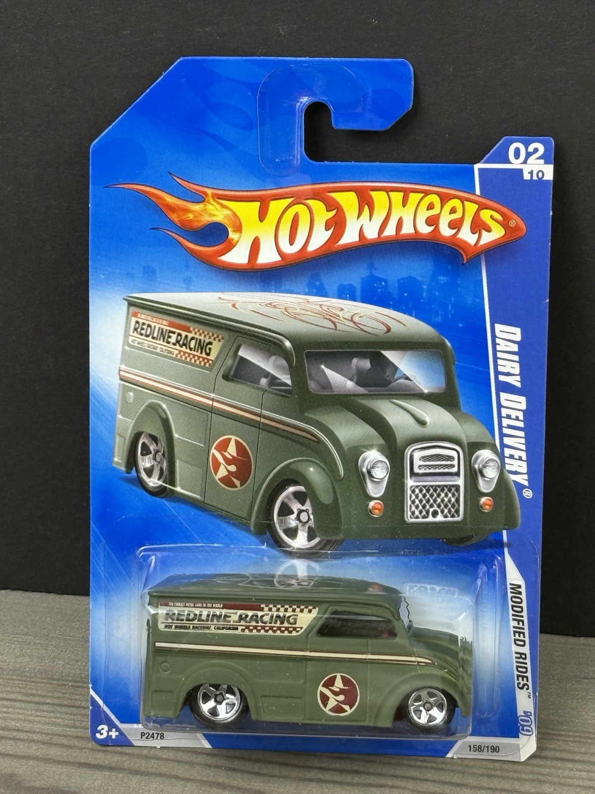 Hot Wheels 2009 Modified Rides 2/10 Dairy Delivery Green #158