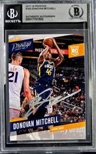 🔥 Donovan Mitchell Signed (RC) 2017-18 Panini Prestige BGS Rookie Auto RARE!