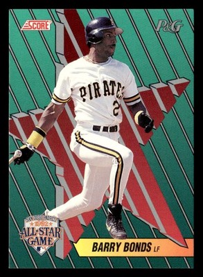 Barry Bonds 1992 Score Procter & Gamble Card #15 Pittsburgh Pirates