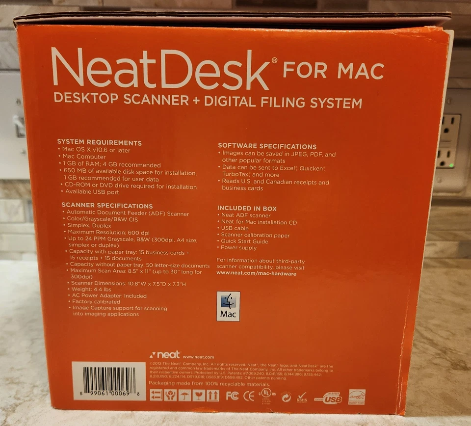 NIB NeatDesk Desktop Scanner & Digital Filing System for Mac - Image 2 of 4