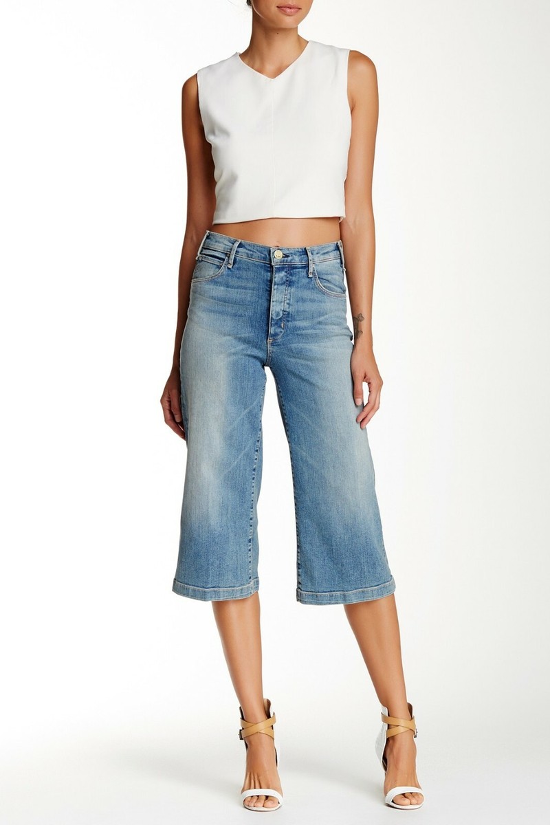 MCGUIRE DENIM Bessette Sommerset Cropped Wide Leg Culotte Jean 