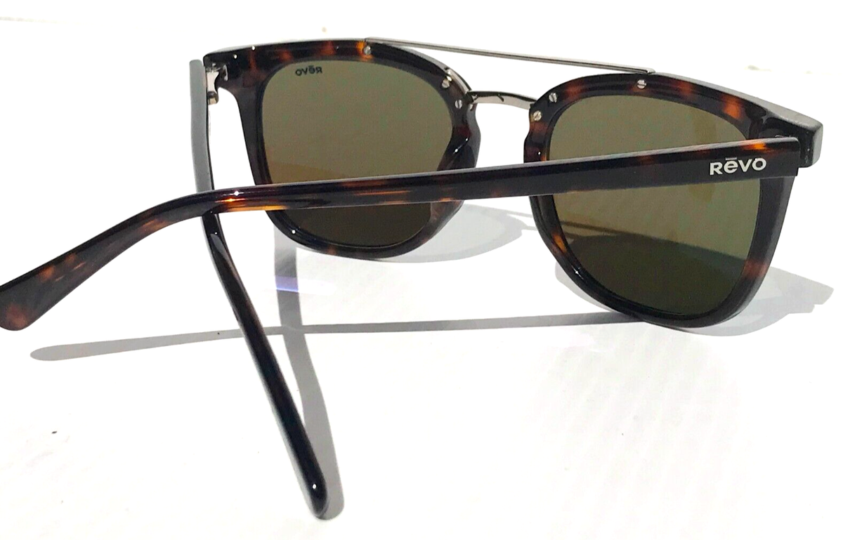 NEW Revo ATLAS Tortoise Silver POLARIZED Blue GLASS Lens 