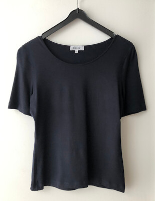 Halbarm - Shirt / Top / Pulli - schwarz - von BALLY (CH) - Gr. 40 (eher 38-40)
