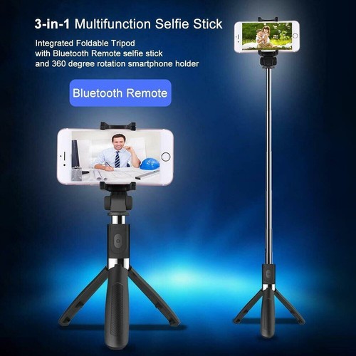Smartphone Selfie Stick Stativ mit Bluetooth-Fernauslöser Tripod Selfie 3 in1 - Bild 3 von 17