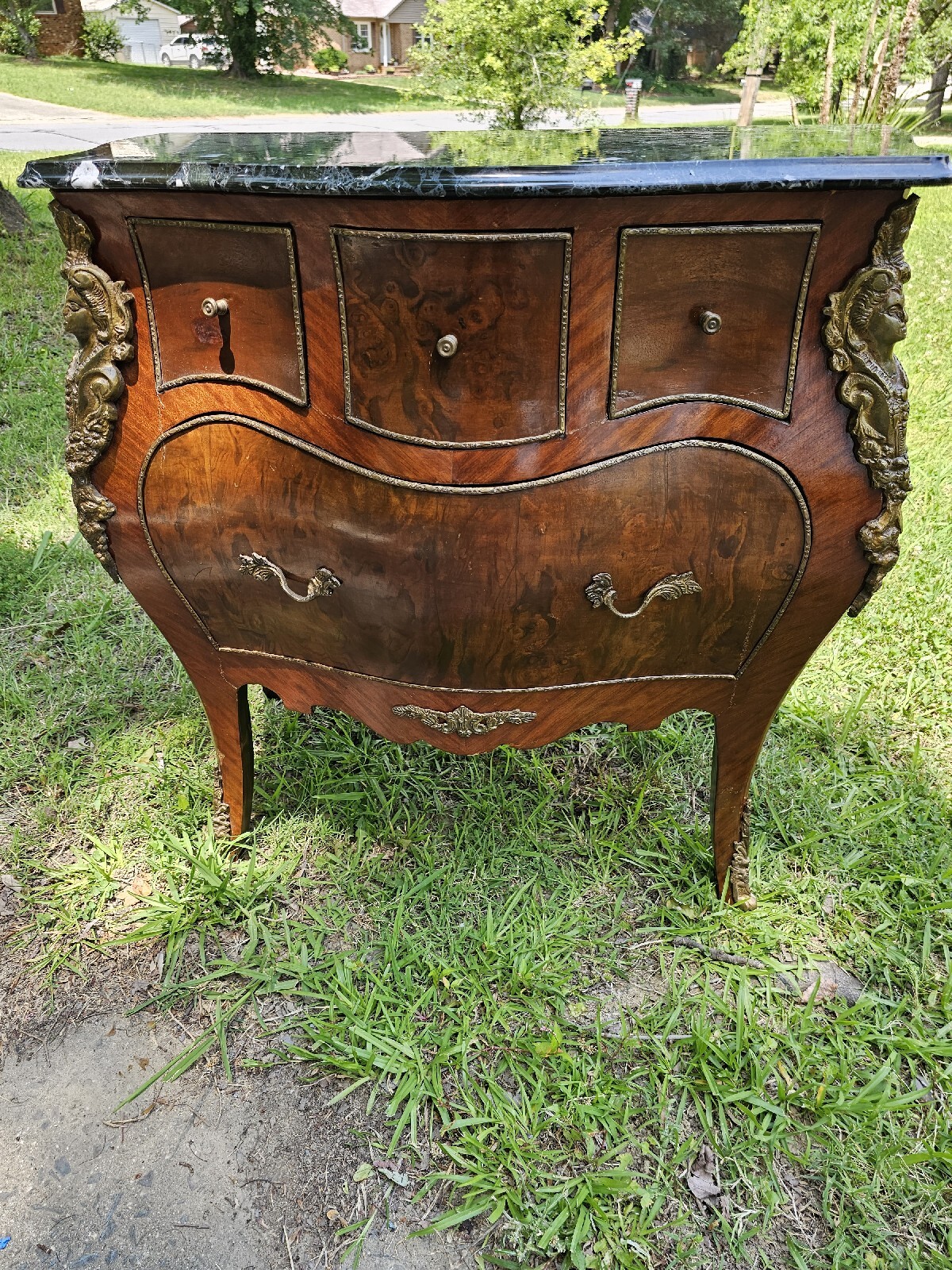 Vintage Bombay Morble Top Bombay Chest eBay
