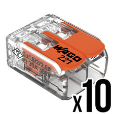 WAGO 221-612 Connectors Junction Box Electrical Reusable Wire Lever x10