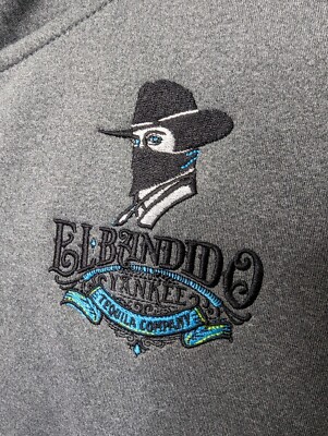 EL BANDIDO TEQUILA COMPANY HOODIE SHIRT JACKET MEN MEDIUM SO SMOOTH ITS CRIMINAL