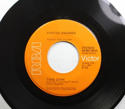 Country Nm! 45 Porter Wagoner - Tore Down / Nothing Between On Rca Victor