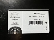 STAUB OVAL COCOTTE 31 cm schwarz NEU OVP