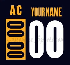 Nashville Predators Customized Number Kit For 2022 Stadium Series Uniform