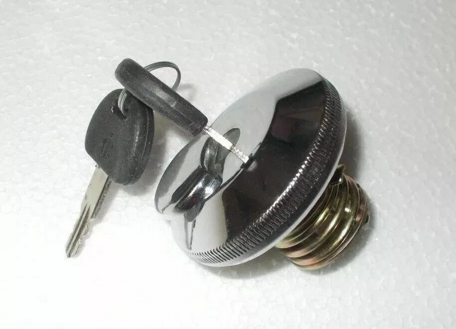 SUZUKI SJ413 SJ410 LJ CHROME FUEL TANK CAP WITH LOCK JIMNY SAMURAI SIERRA DROVER - Image 3 of 3