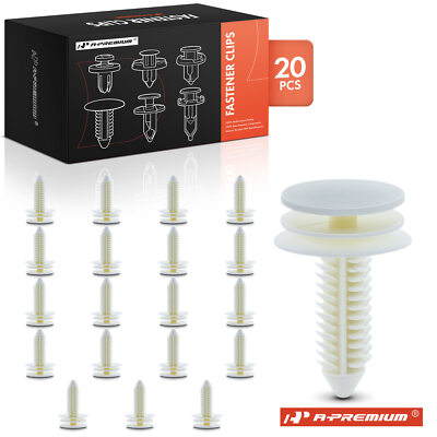 A-Premium 20Pcs 8mm Door Trim Panel Retainer Fasteners Clips for Chevy Cadillac