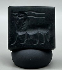 Ancienne perle romaine rare unique antilope en taille-douce