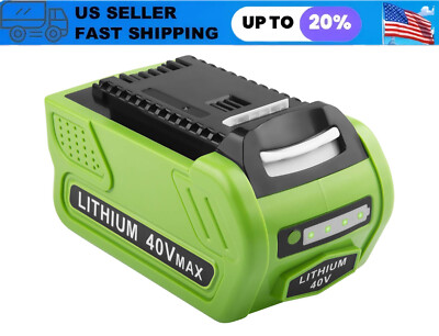 #ad #ad NEW 40V 6.0Ah G MAX Lithium Ion Battery Replacement For Greenworks 29472 29462 $29.99