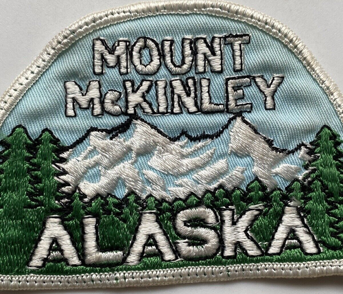 Vintage Mount McKinley Alaska Mountain Peak Souvenir gestickter Aufnäher Abzeichen - Bild 2 von 3