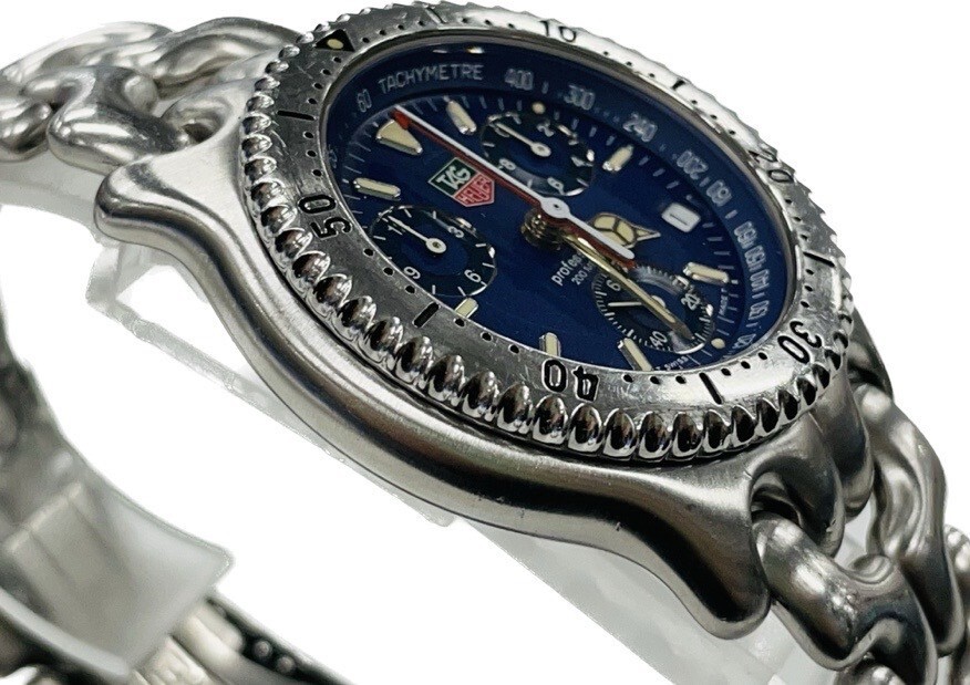 Tag Heuer S/el CG1114 Chronograph Quartz Blue Dial Mens