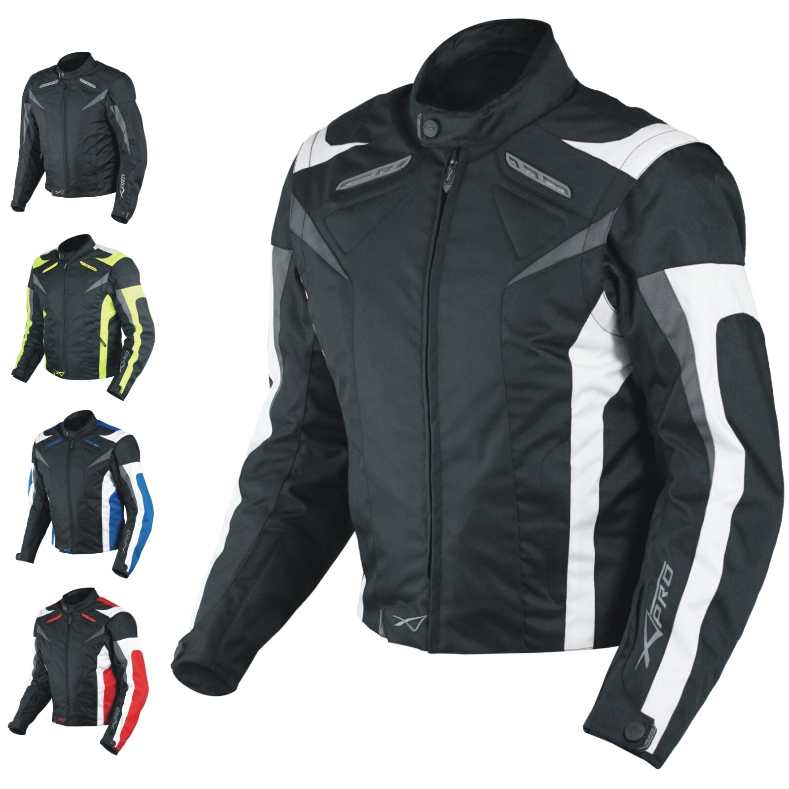 Tela chaqueta Moto CE protectores mangas desmontables chaleco térmico A-Pro