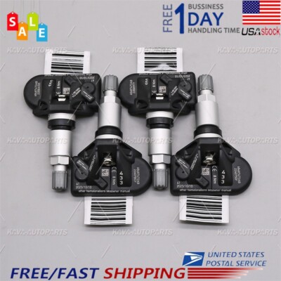 68487472AB 4Pcs TPMS Tire Pressure Sensor For Dodge Charger Challenger 2022-2023
