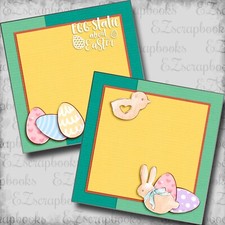 Egg-static NPM - 2 Premade Scrapbook Pages - EZ Layout 5973
