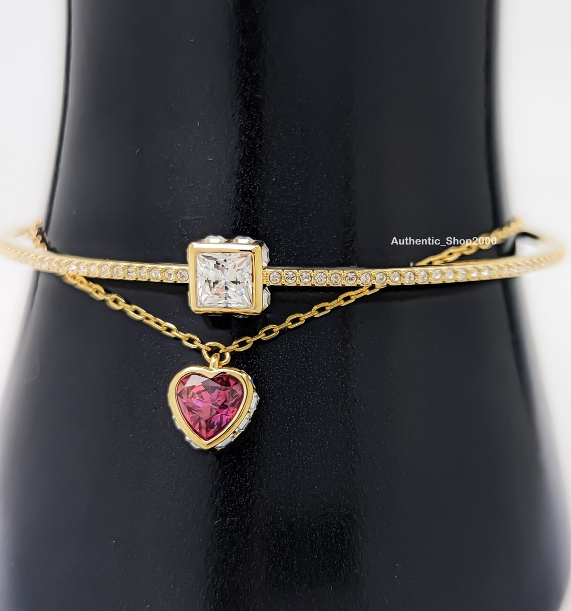 NEW 100% Authentic SWAROVSKI Sparkle Square Heart Chroma