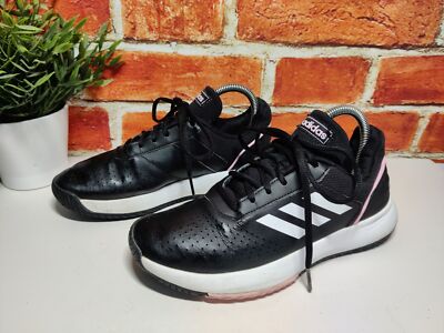 Adidas Neo Courtsmash DAMEN-SNEAKER SCHWARZ WEISS PINK UK 5,5 US 7