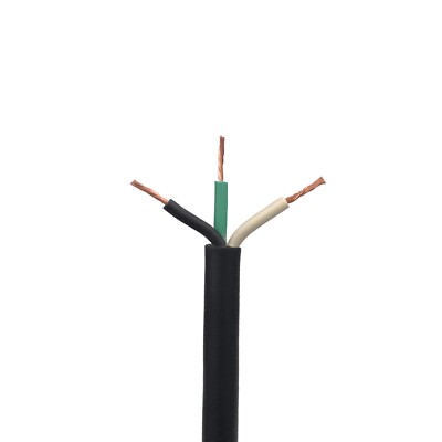 18 AWG SOOW Portable Cord, 3 Conductor 600V Power Cable  - 25' Length