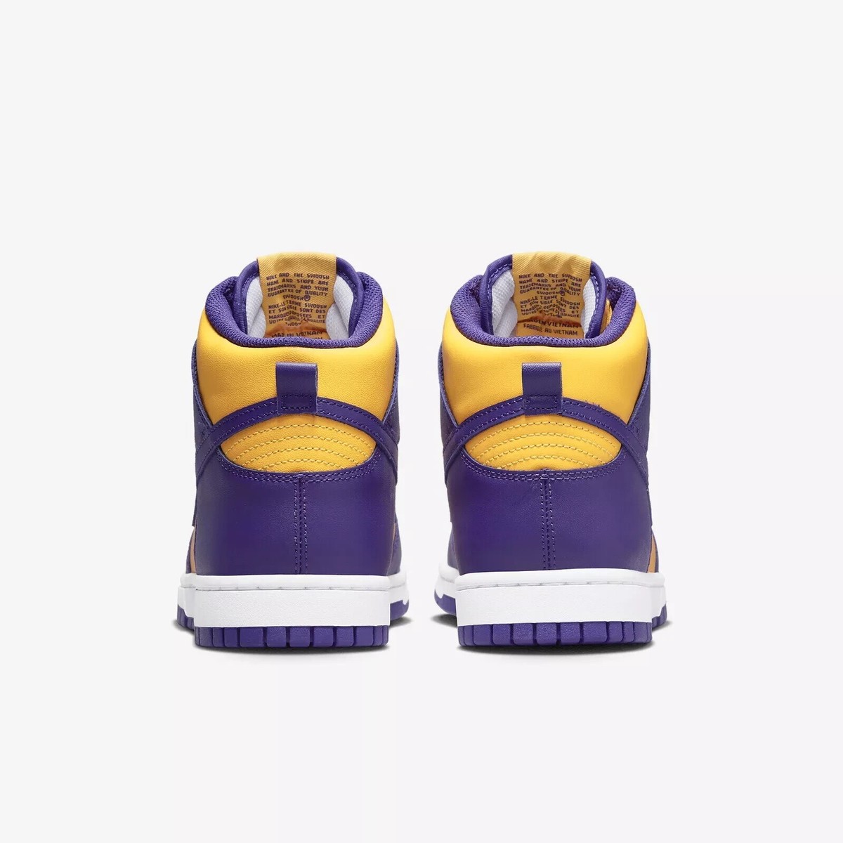 Nike Dunk High Retro DD1399-500 Purple Yellow Lakers Men's Sneaker