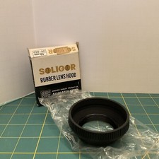 Soligor Rubber Lens Hood for 49 mm 24-650 NOS Made In Japan In Original Box