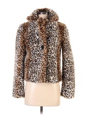 Behnaz Sarafpour For Target Women Brown Faux Fur Jacket Xs