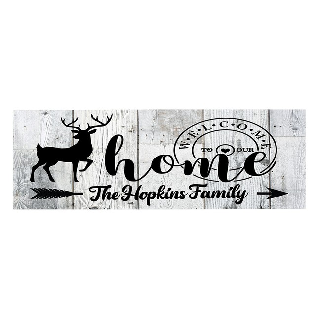 Personalized Deer to Our Home Wood Sign eBay