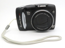Canon Powershot SX120 IS 10.0mp Digital Camera, 10X Zoom Black Uses AA Batteries