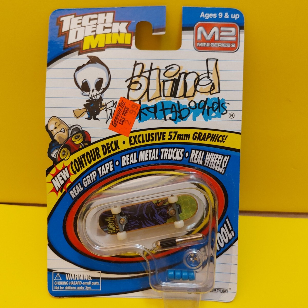 TECH DECK MINI SKATEBOARD WORLD INDUSTRIES 2000 LAVAR MCBRIDE