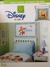 Pooh Playful Applique for Kids Disney Home Leisure Arts Quilt WE60779