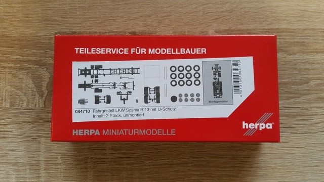 Herpa 084451 LKW-Fahrgestell Volvo FH 3-achs 7,45m Neu 1 Stück