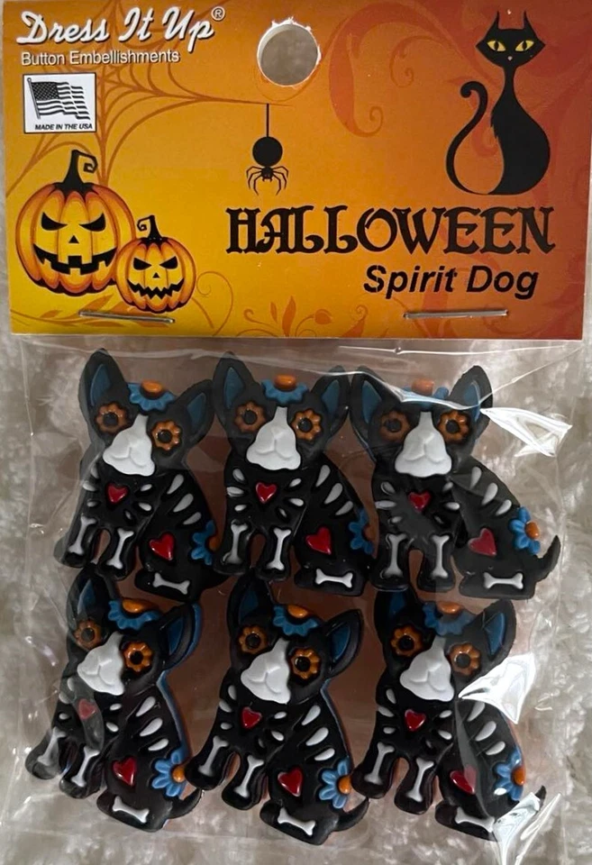 Dress It Up Buttons - HALLOWEEN PUMPKINS BATS SPIDERS FANTASY FAIRY - 55 options - Image 4 of 4